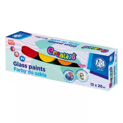 Farby do szka Astra Creativo 12x20 ml