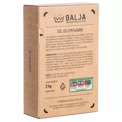 Balja Ekologiczna sl do zmywarki 2 kg