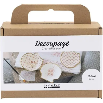 Zestaw do decoupage Muszle Ma��y Stepp