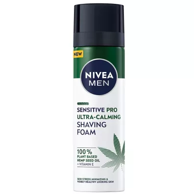 Nivea Men Sensitive Pro Ultra-Calming Shaving Foam pianka do golenia z olejem z nasion konopnych 200 ml