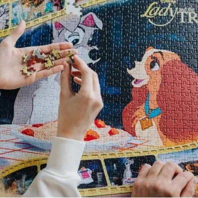 Puzzle 1000 el. Zakochany Kundel Trefl