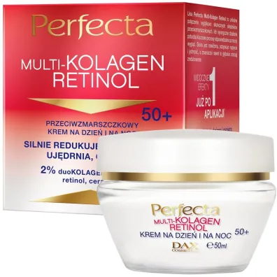 Perfecta Multikolagen Retinol krem nawil�aj�cy na dzie� i na noc 50+ 50 ml