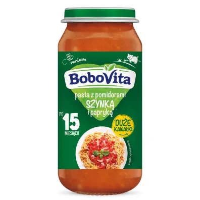 BoboVita Pasta z�pomidorami, szynk��i�papryk��po 15. miesi�cu 250 g
