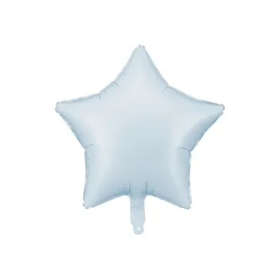 Balon foliowy Gwiazdka 48cm mglisty niebieski