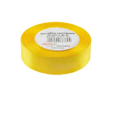 Brewis Wst��ka satynowa ��ta 25mm x 32m