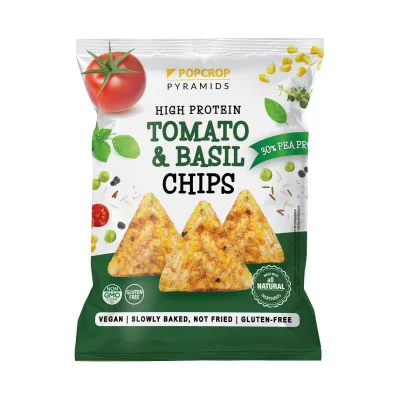 Popcrop Chrupki piramidki proteinowe o smaku pomidora z bazyli� bezglutenowe 60 g