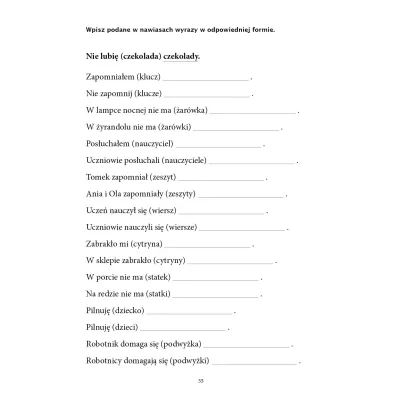 �wiczenia dla os�b z afazj� Formy gramatyczne cz�� 1 i 2