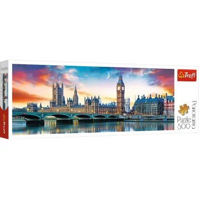 Puzzle panoramiczne 500 el. Big Ben i Pa�ac Westminsterski, Londyn Trefl