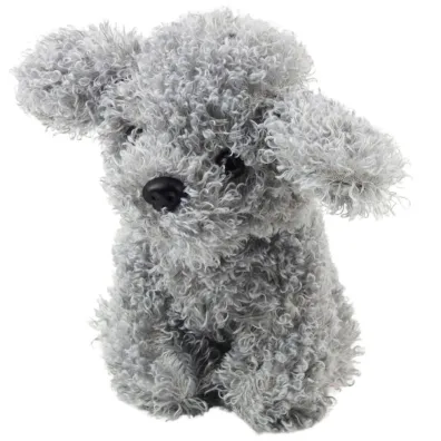 Pudel miniaturowy pluszowy szary 20cm LeanToys