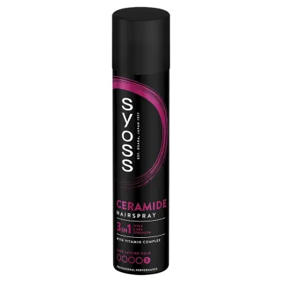 Syoss Ceramide Complex Hairspray lakier do w�os�w w sprayu Mega Strong 300 ml