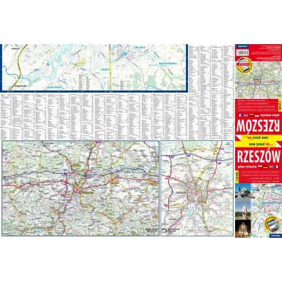 Rzesz�w plan miasta 1: 20 000 papier 2024
