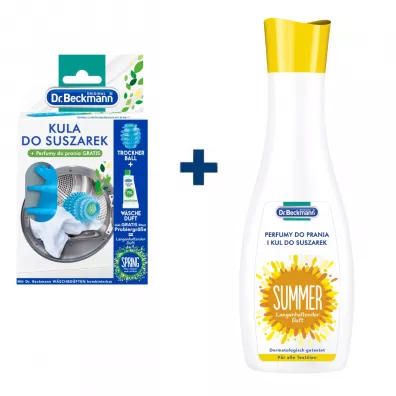 Dr. Beckmann Kula do suszarek do prania i perfumy do prania Lato Zestaw 250 ml + 50 ml