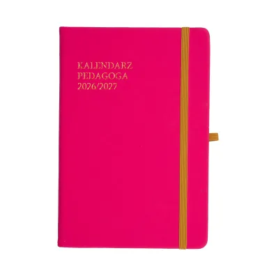 Kalendarz pedagoga 2026/2027 Salsa A5 tygodniowy r�owy