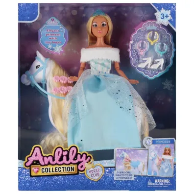 Lalka 29cm z akcesoriami i uroczym Konikiem Mega Creative