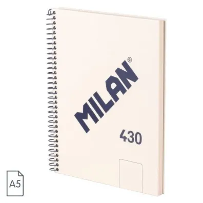 Milan Zeszyt na spirali A5 1918 be�owy czysty 80 kartek