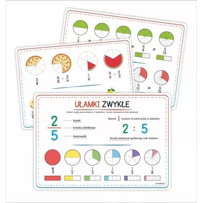 Plansze edukacyjne. U�amki zwyk�e