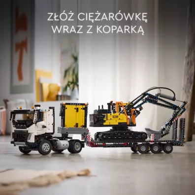 LEGO Technic Ci�ar�wka Volvo FMX i koparka EC230 Electric 42175