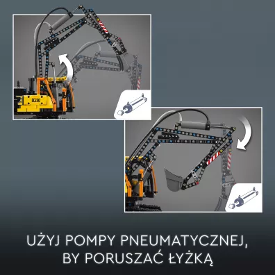 LEGO Technic Ci�ar�wka Volvo FMX i koparka EC230 Electric 42175