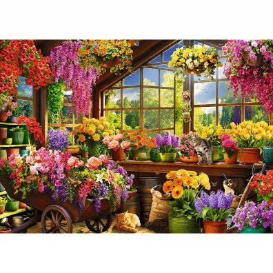 Puzzle 1000 el. Przygotowania do wiosny Trefl