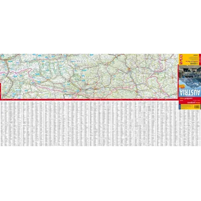 Austria mapa samochodowa 1:500 000 laminat 2025