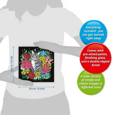 Ravensburger CreArt: Pixie Cold Edition - Kot 20x20cm