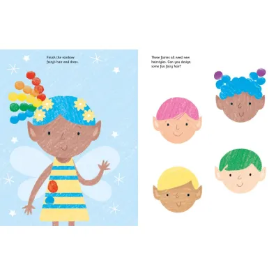Unicorns and Fairies. Fingerprint activities wer. angielska