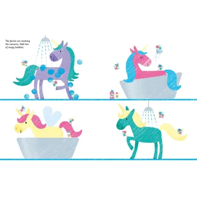 Unicorns and Fairies. Fingerprint activities wer. angielska