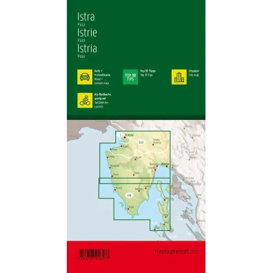 Mapa Istria Pula 1:100 000