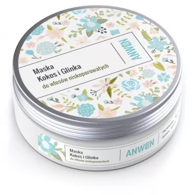 Anwen Maska do w�os�w niskoporowatych Kokos i Glinka 200 ml