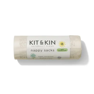 Kit and Kin Biodegradowalne bezzapachowe worki na zu�yte pieluszki 60 szt.