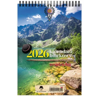 Kalendarz 2026 A5 biurkowy tr�jdzielny pionowy MIX