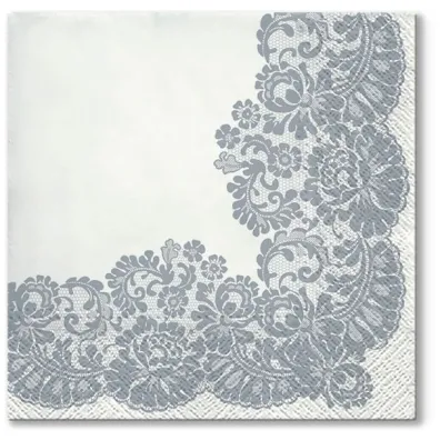 Paw Serwetki 33x33 Lacy frame SIlver TL702608