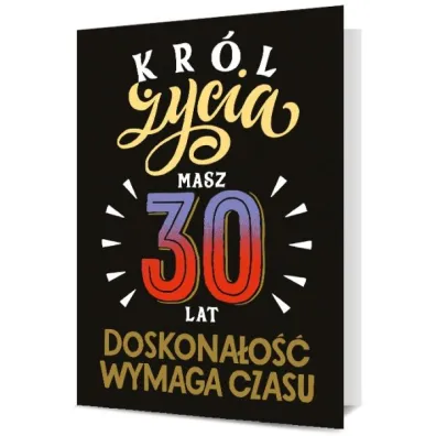 Pan Dragon Karnet Urodziny 30 m�skie B6-1898