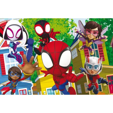 Puzzle dwustronne 24 el. PLUS Spidey It`s a Team Lisciani