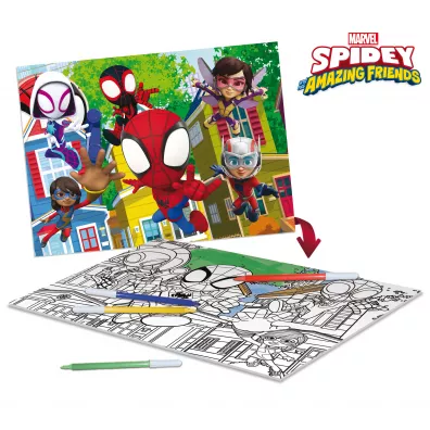 Puzzle dwustronne 24 el. PLUS Spidey It`s a Team Lisciani