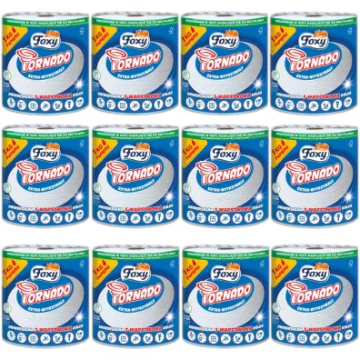 Foxy Rcznik papierowy Tornado 3-warstwowy zestaw 12 szt.