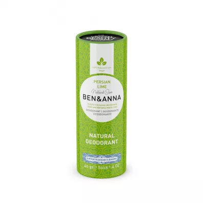 Ben&Anna Natural Soda Deodorant naturalny dezodorant na bazie sody sztyft kartonowy Persian Lime 40 g