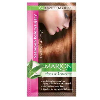 Marion Szampon koloryzuj�cy 4-8 my� 64 Orzechowy br�z 40 ml