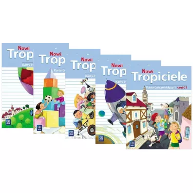 Nowi Tropiciele. Edukacja wczesnoszkolna. Karty wicze. Cz 1-5. Klasa 1