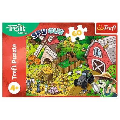 Puzzle 60 el. Weso�y dzie� Treflik�w
