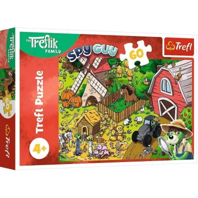 Puzzle 60 el. Weso�y dzie� Treflik�w