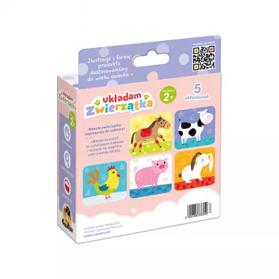 Puzzle Ukadam zwierztka Bright Junior Media