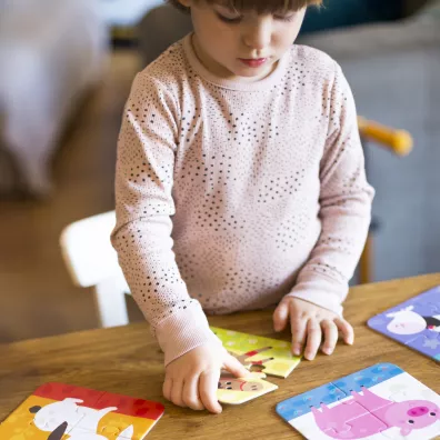 Puzzle Ukadam zwierztka Bright Junior Media