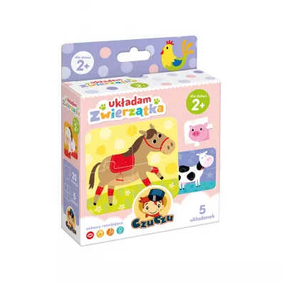 Puzzle Ukadam zwierztka Bright Junior Media