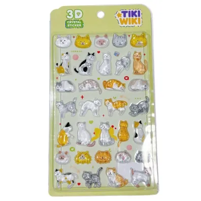 Kiddisvit Naklejki 3D Crystal Kotki