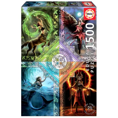 Puzzle 1500 el. Magia �ywio��w, Anne Stokes Educa