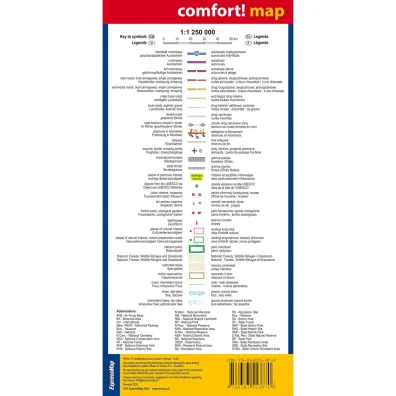 California road and tourist map 1:1 250 000 (ANG) laminat 2025