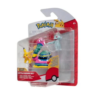 Pokemon Figurka Bitewna 3Pak Machop, Pikachu, Alolan Muk, figurki