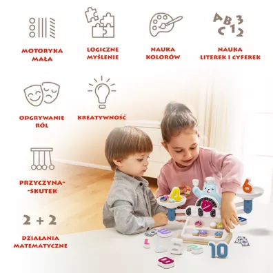 Zabawka edukacyjna G�odny Mi� Waga szalkowa Montessori - 36 m+ Top Bright