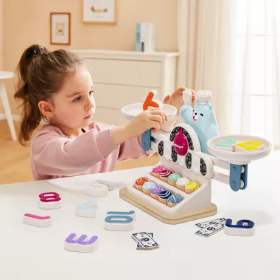 Zabawka edukacyjna G�odny Mi� Waga szalkowa Montessori - 36 m+ Top Bright